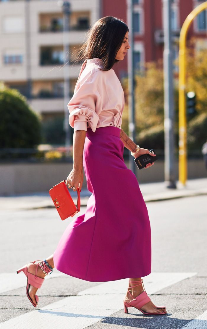 outfit palette autunno colore rosa